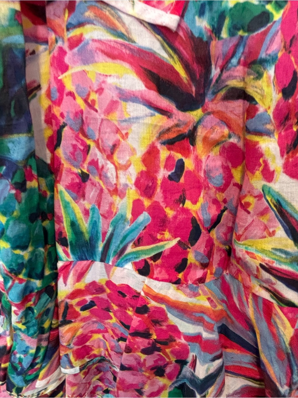 J. Crew Pink & Green Tropical Ruffle Camisole - Picture 5 of 5